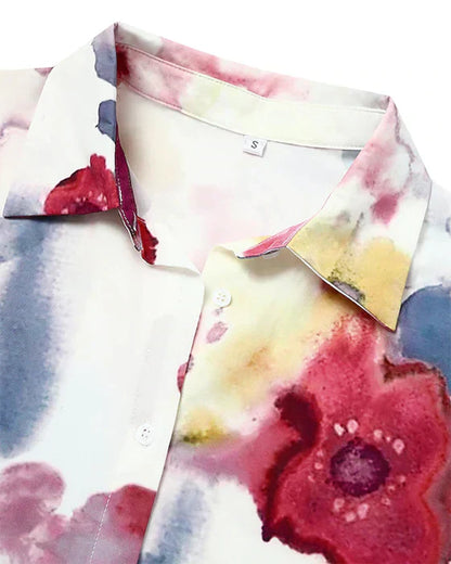 Levoire | Femme Robe Boutonnée à Fleurs - Mini