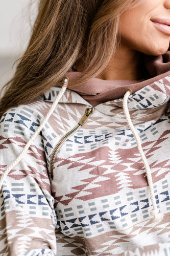 Levoire | Doppelhood Sweatshirt Rose Poudré