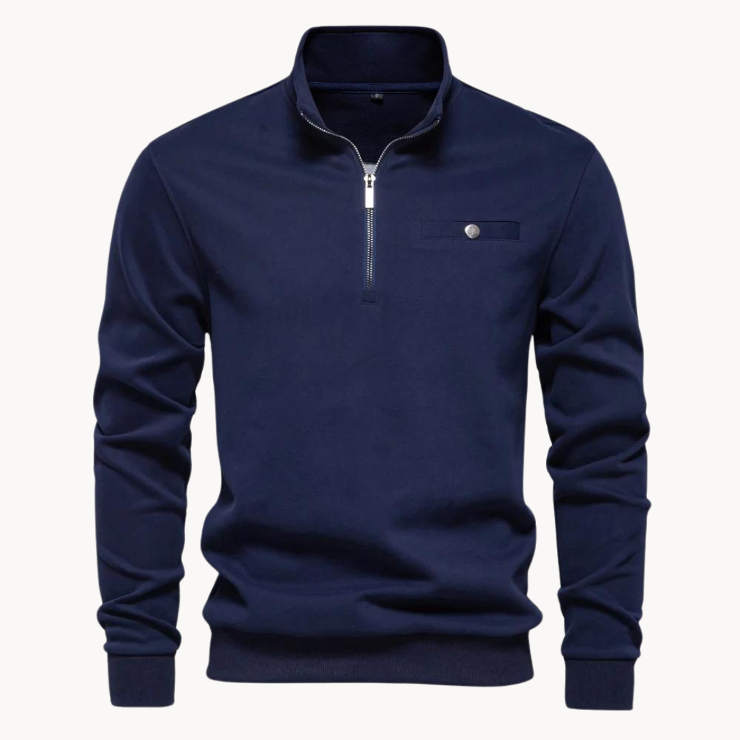 Levoire | Pull Manches Longues Chaud Zippé Demi Merensininen