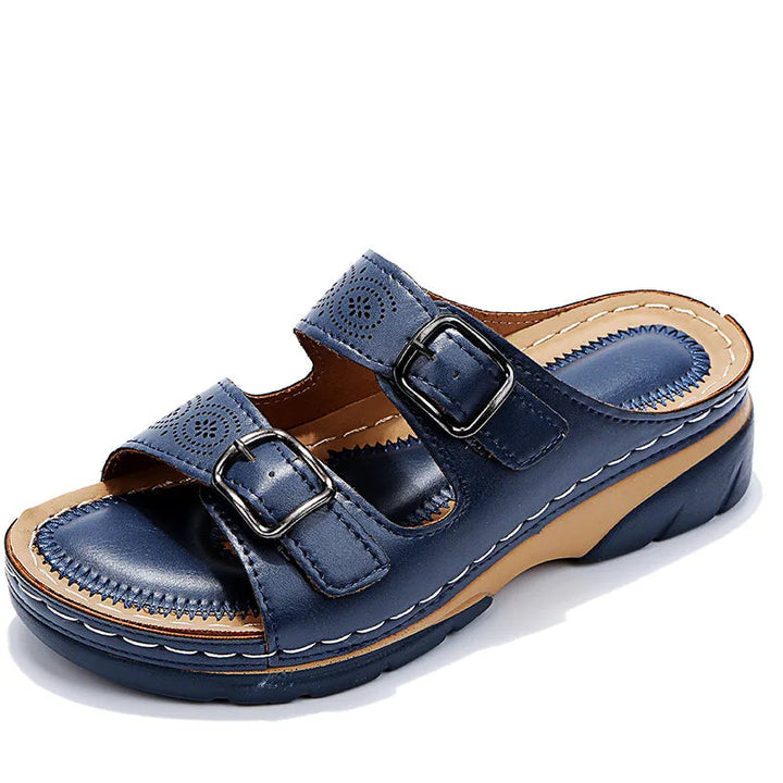 Levoire | Sandales à talon compensé avec double boucle