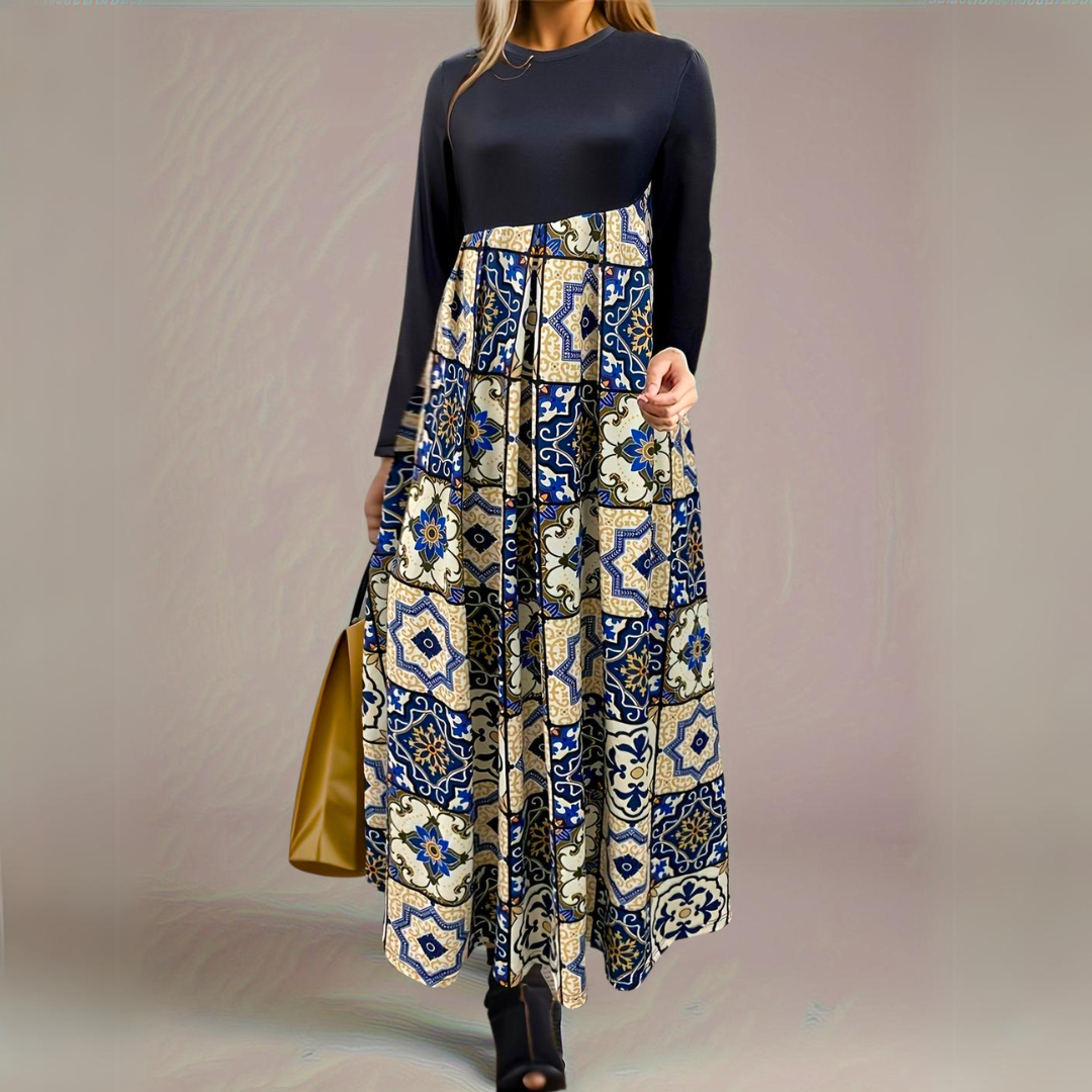 Levoire | Robe Stylée Enroulée Bleu