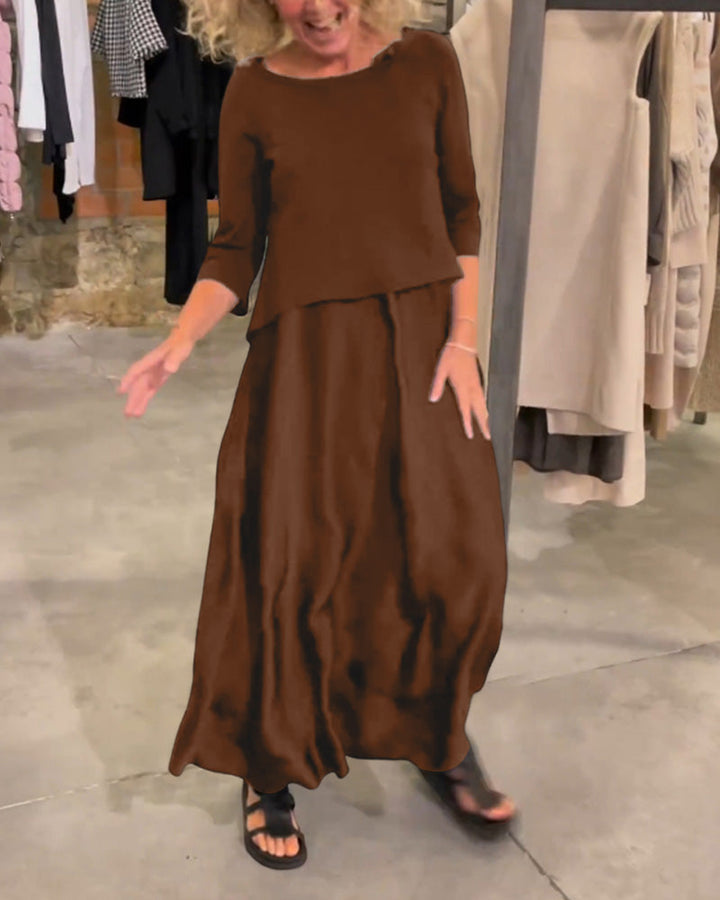 Levoire | Robe & Combinaison Haut Col V Braun