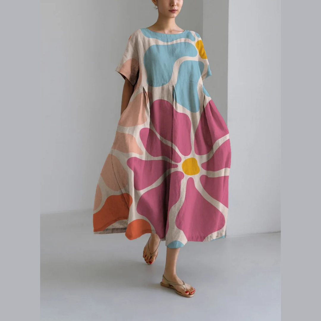 Levoire | Robe courte à motif floral LX64