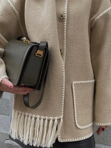 Levoire | Élégante Manteau D'Automne En Laine De Luxe Long Pour Femmes