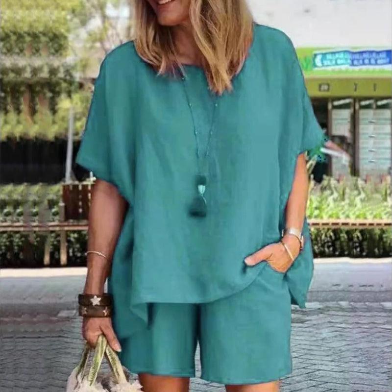 Levoire | Ensemble T-shirt décontracté Vert