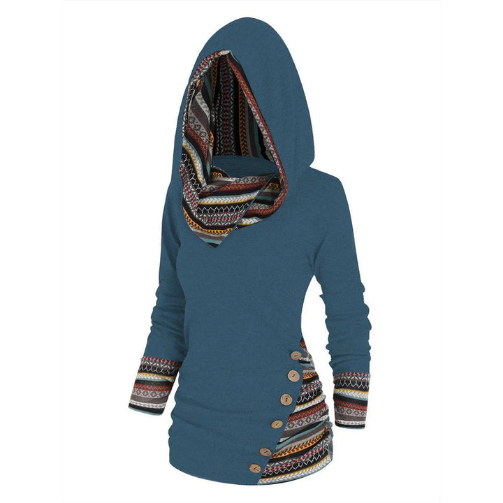 Levoire | Sweat À Capuche À Manches Longues Avec Rayures Bleu