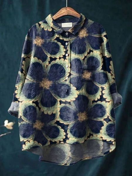 Levoire | Blouse Avec Imprimé Floral Vivant Et Fermeture À Boutons Pour Femmes Blume 2