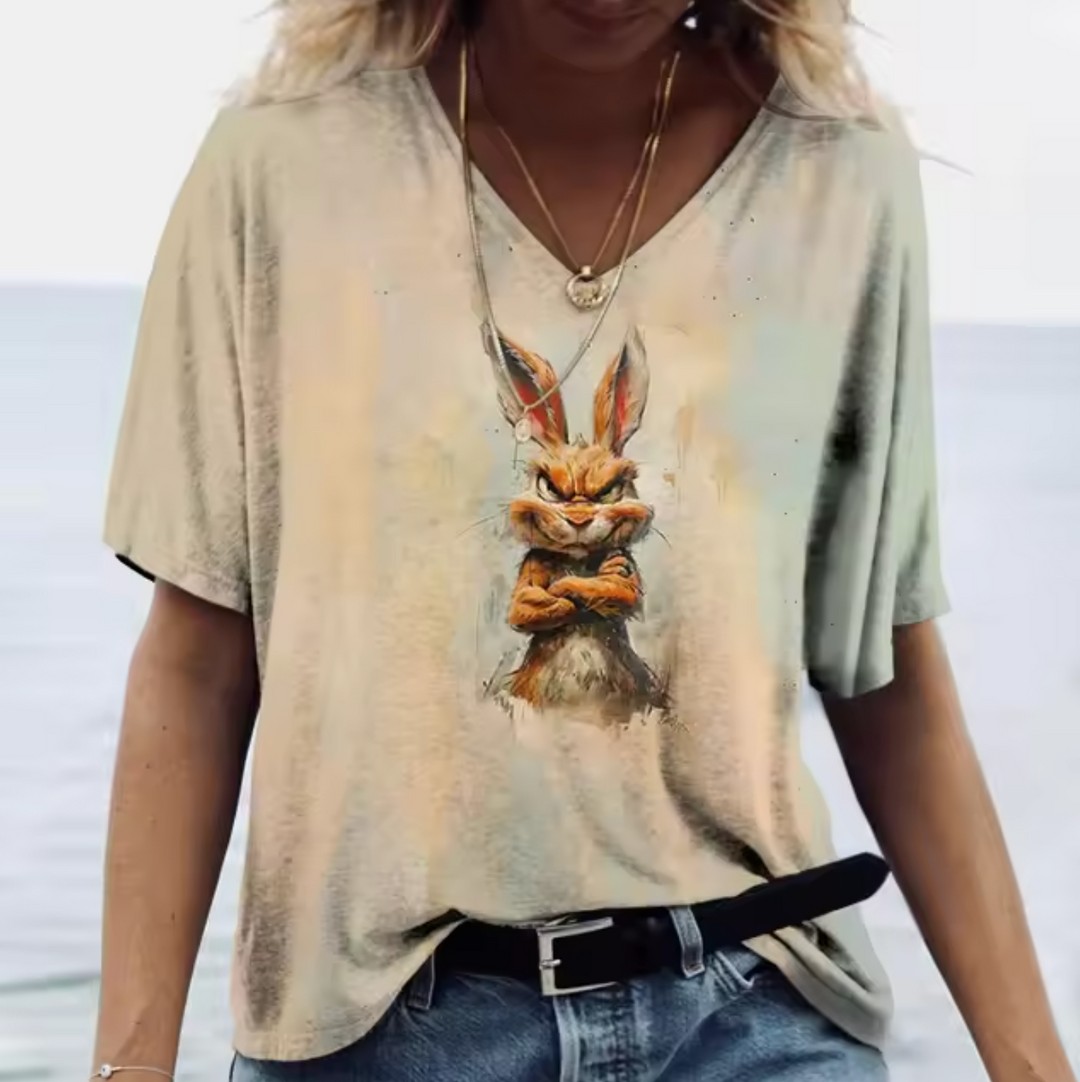 Levoire | T-Shirts En Couleurs Avec Imprimé De Lapin Couleur 2