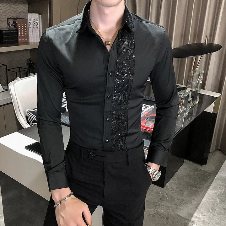 Levoire | Chemise pour hommes Chemise élégante pour hommes Noir