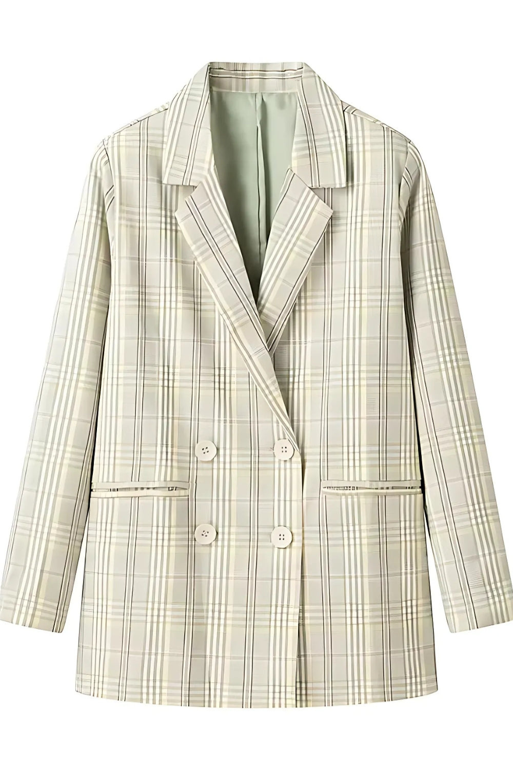 Levoire | Femmes Blazer à Carreaux Veste Classique & Élégante Pour Femmes