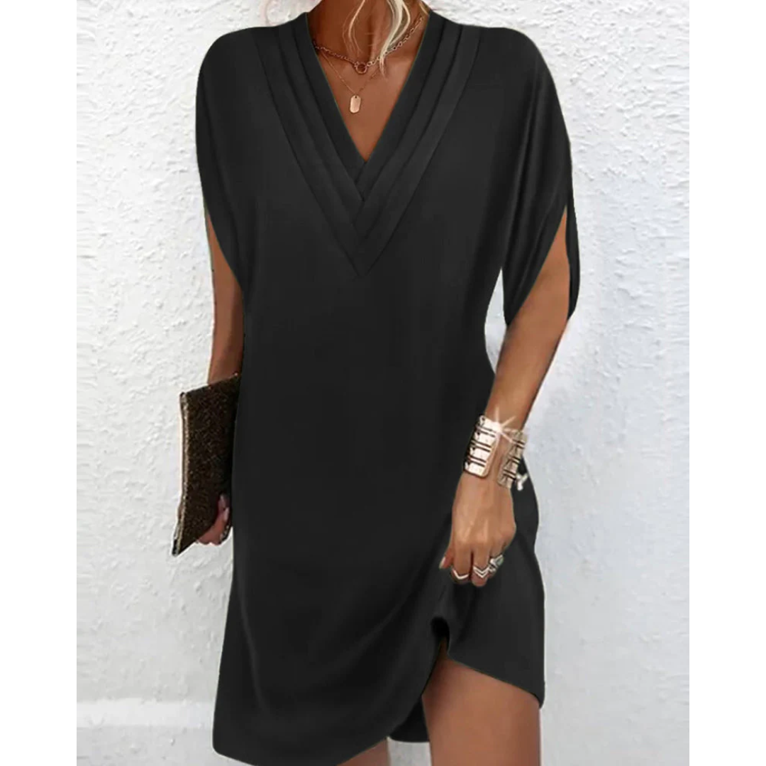 Levoire | Robe Mini Avec Décolleté En V Pour Femmes Noir