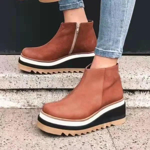Levoire | Bottes en cuir orthopédiques Marron
