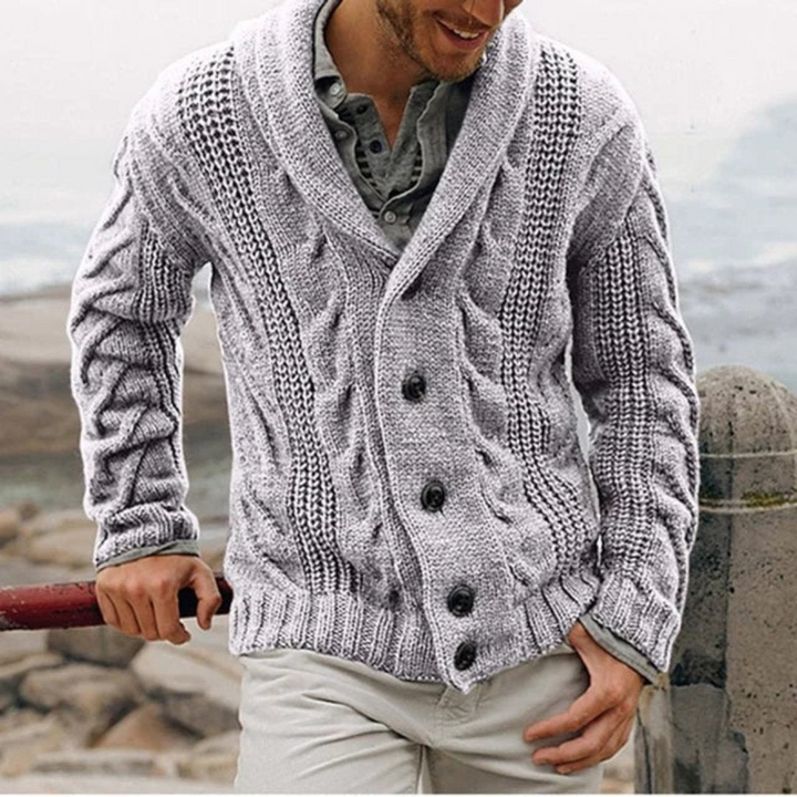 Levoire | Pull-over à manches longues pour hommes Gris clair