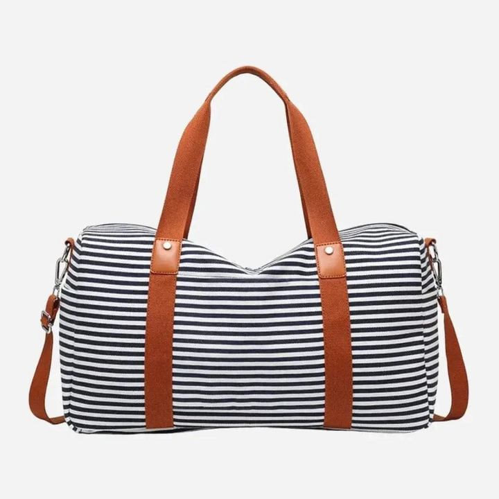 Levoire | Sac de voyage pour femmes au design classique Rayé noir