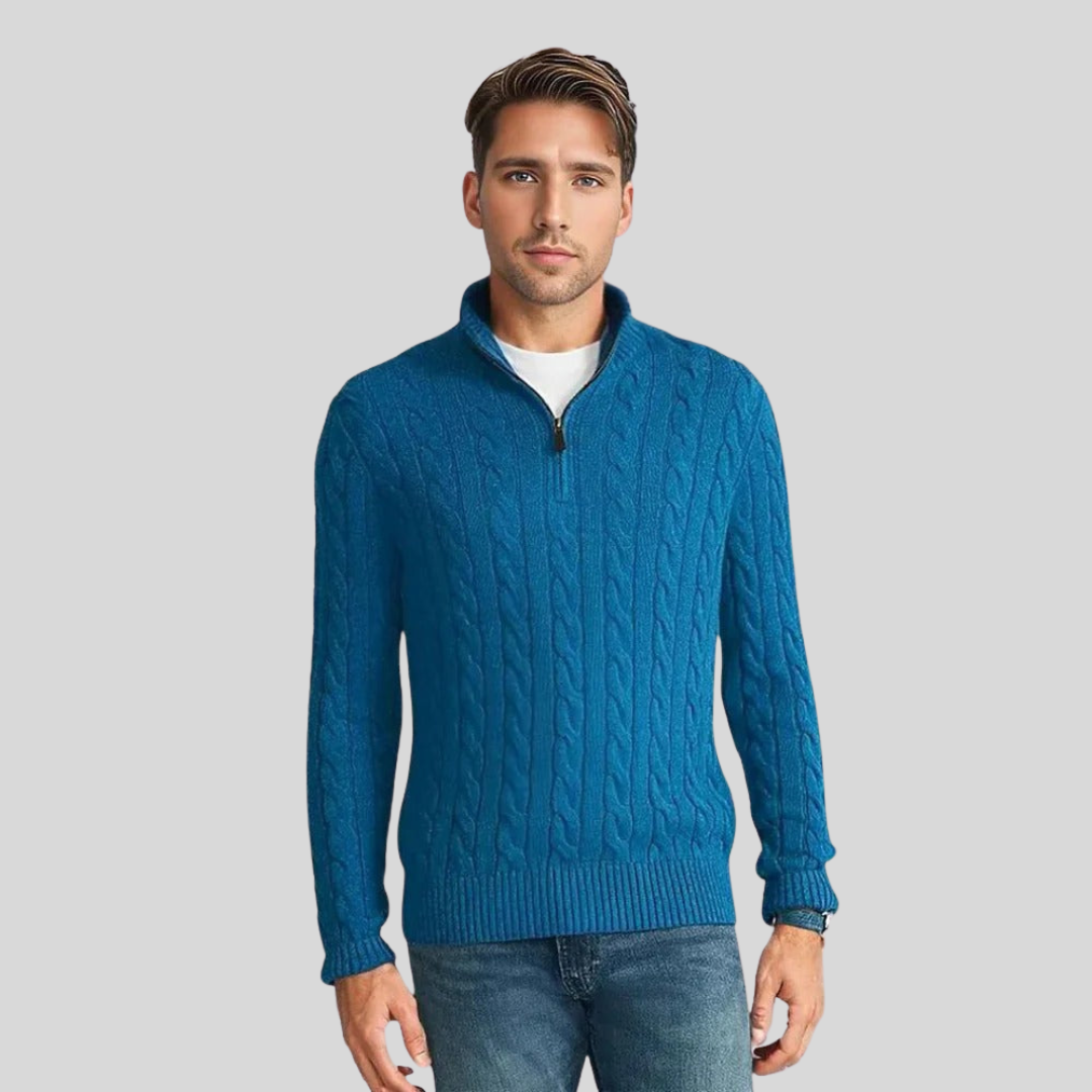 Levoire | Veste À Capeline Avec Fermeture Éclair Bleu