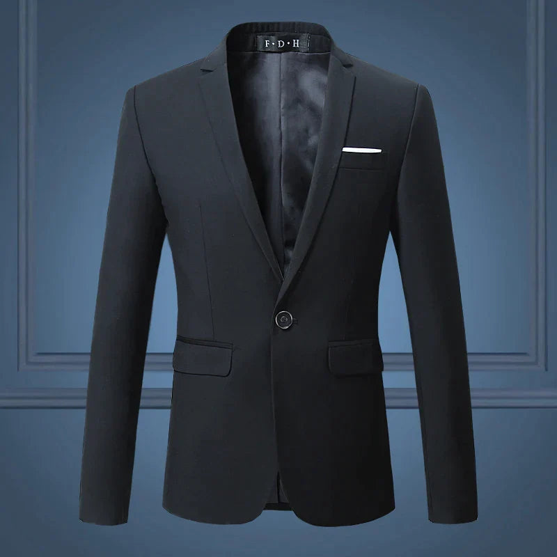 Levoire | Blazer élégant pour hommes Design classique et raffiné Noir