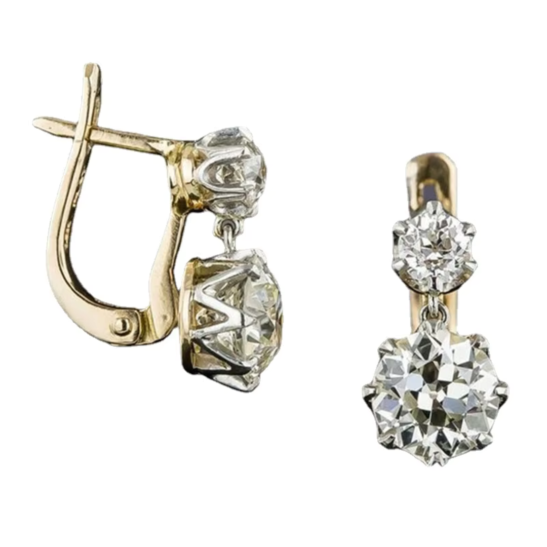 Levoire | Collecte De Vin Rouge Zirkonia Boucles D'Oreilles Or