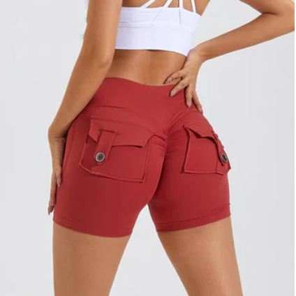 Levoire | Pantalon Court Taille Haute Rot