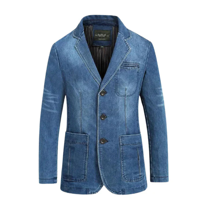 Levoire | Blazer En Jean Élégant Bleu clair