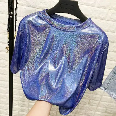 Levoire | Tyndra Top - Brillant Et Élégant Bleu