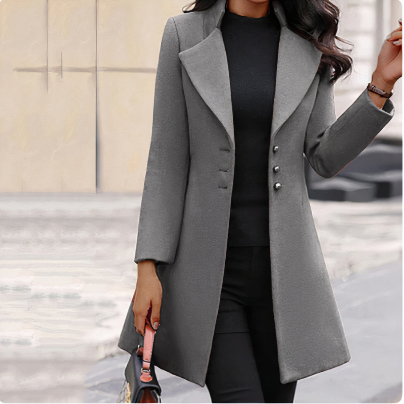 Levoire | Long Manteau FR Femmes FR Le Regard Élégant Gris