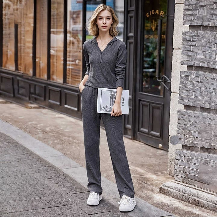 Levoire | Luxe Loungewear Pull À Capuche Et Ensemble De Jogger