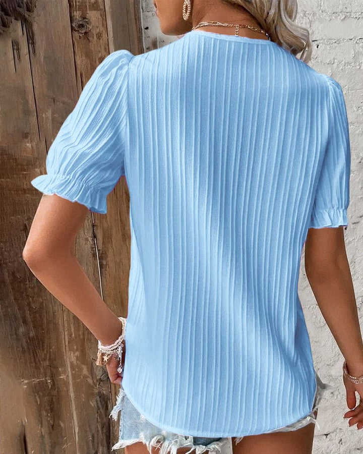 Levoire | Blouse En Dentelle Élégante Avec Décolleté En V