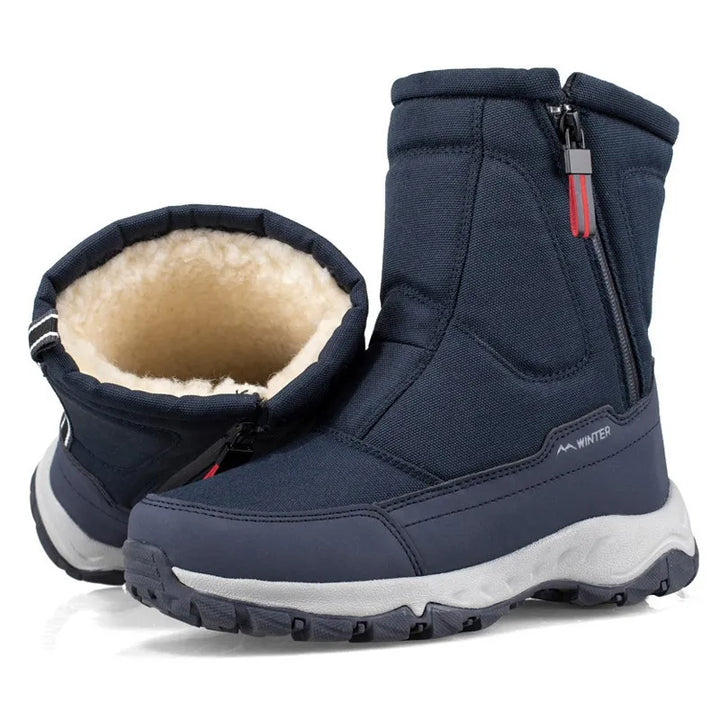 Levoire | Bottes de neige doublées antidérapantes avec zip latéral