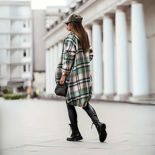 Levoire | Gilet À Carreaux Tendance Pour Femmes