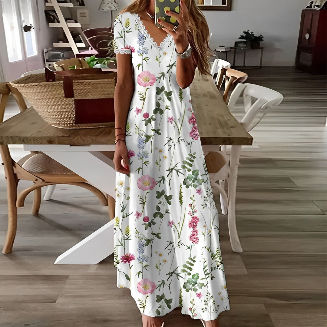 Levoire | Robe en dentelle florale Blanc