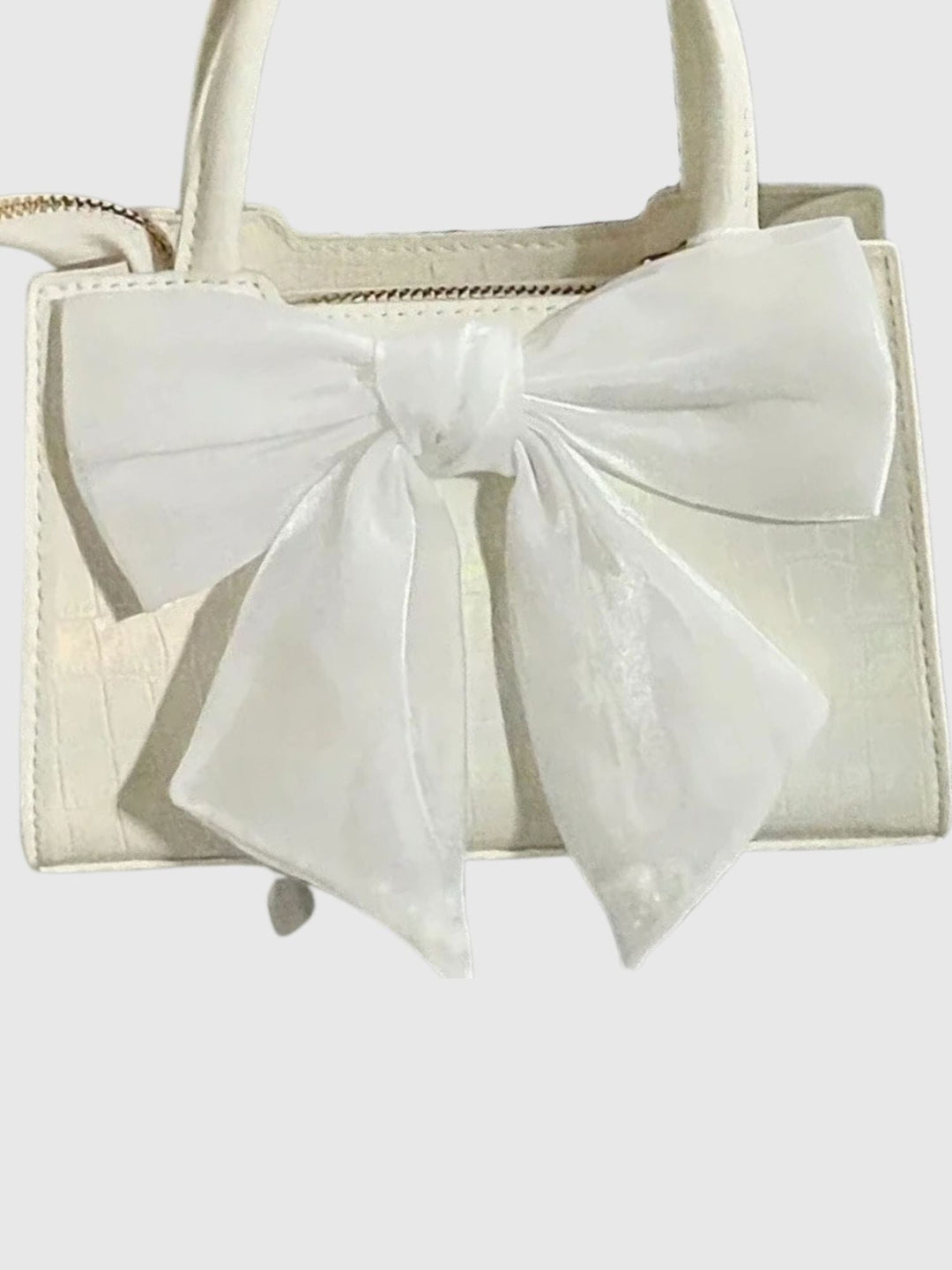 Levoire | Mini Sac À Main Avec Application De Papillons Crème-blanc