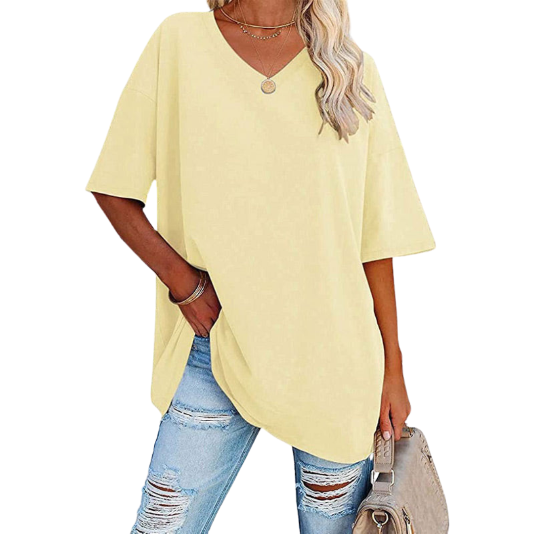Levoire | T-shirt élégant Jaune clair
