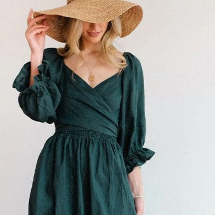 Levoire | Robe Élégante Off Shoulder Avec Manches Bouffantes