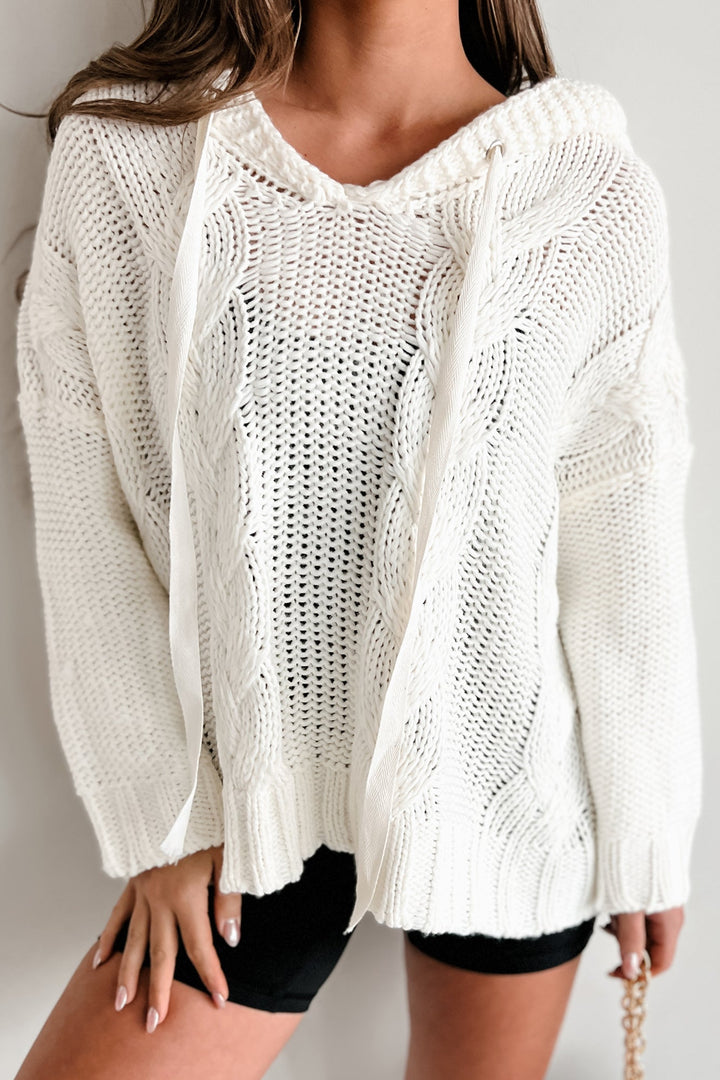 Levoire | Pull À Capuche En Tricot Câblé Pour Des Jours Stylés