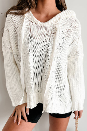 Levoire | Pull À Capuche En Tricot Câblé Pour Des Jours Stylés