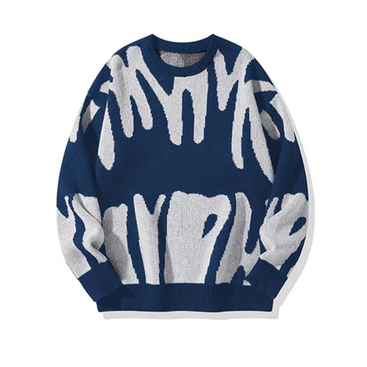 Levoire | Grandes tailles pull pour hommes Bleu
