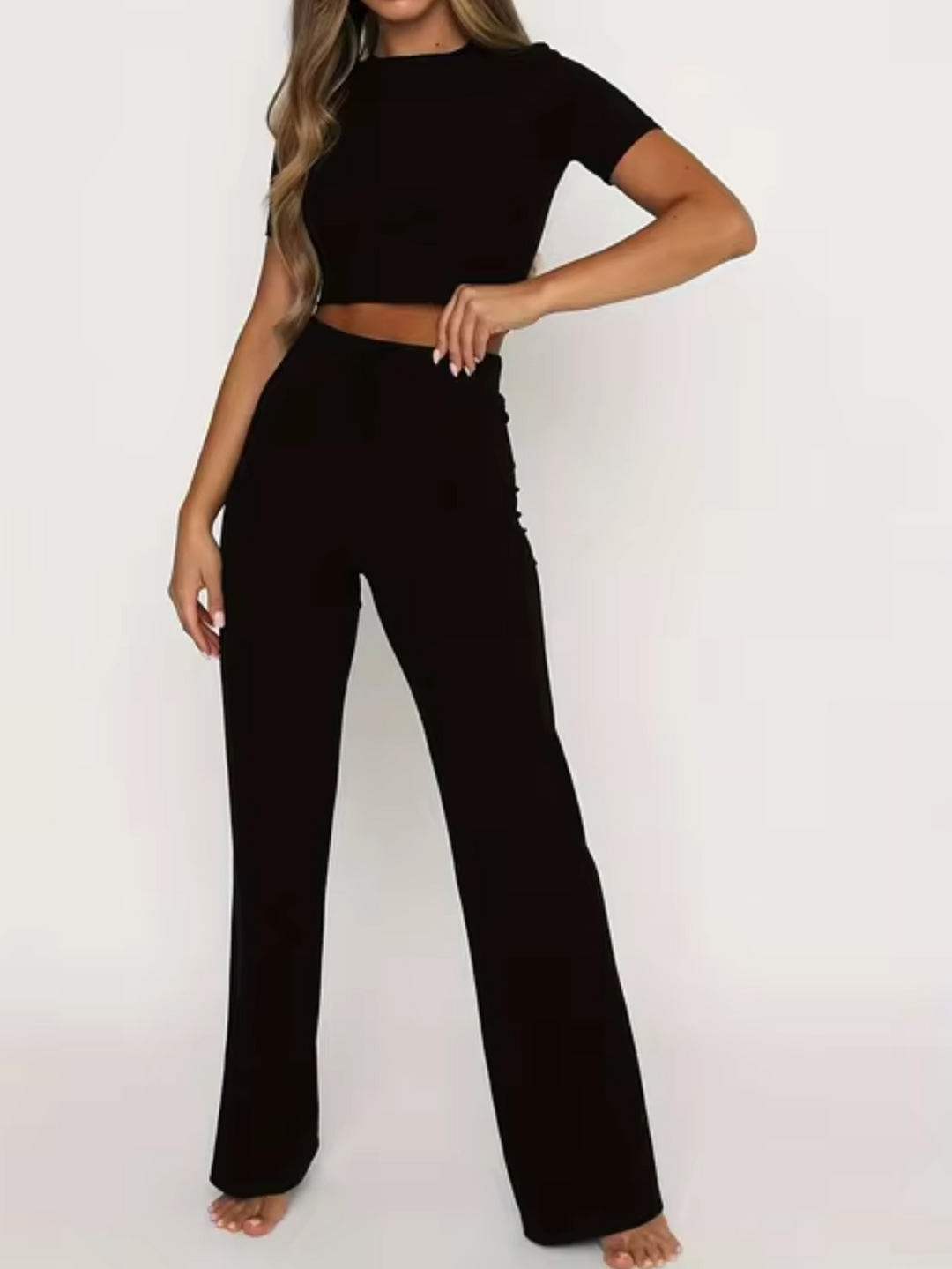 Levoire | Top Court Et Pantalon Noir