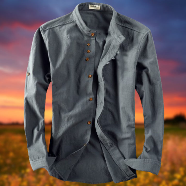 Levoire | Veste légère en mélange de lin Gris Foncé
