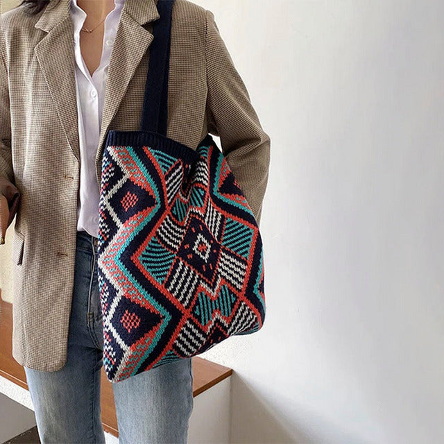Levoire | Sac Tricoté Géométrique