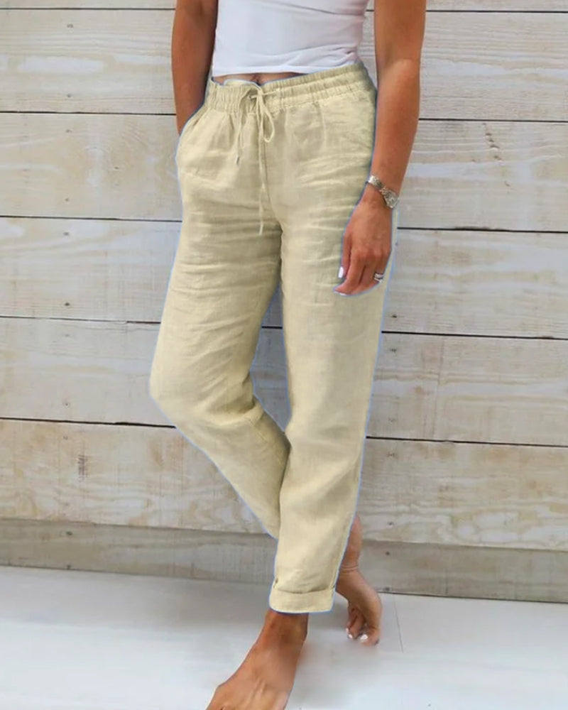 Levoire | Jeans Confortables Intemporels Khaki
