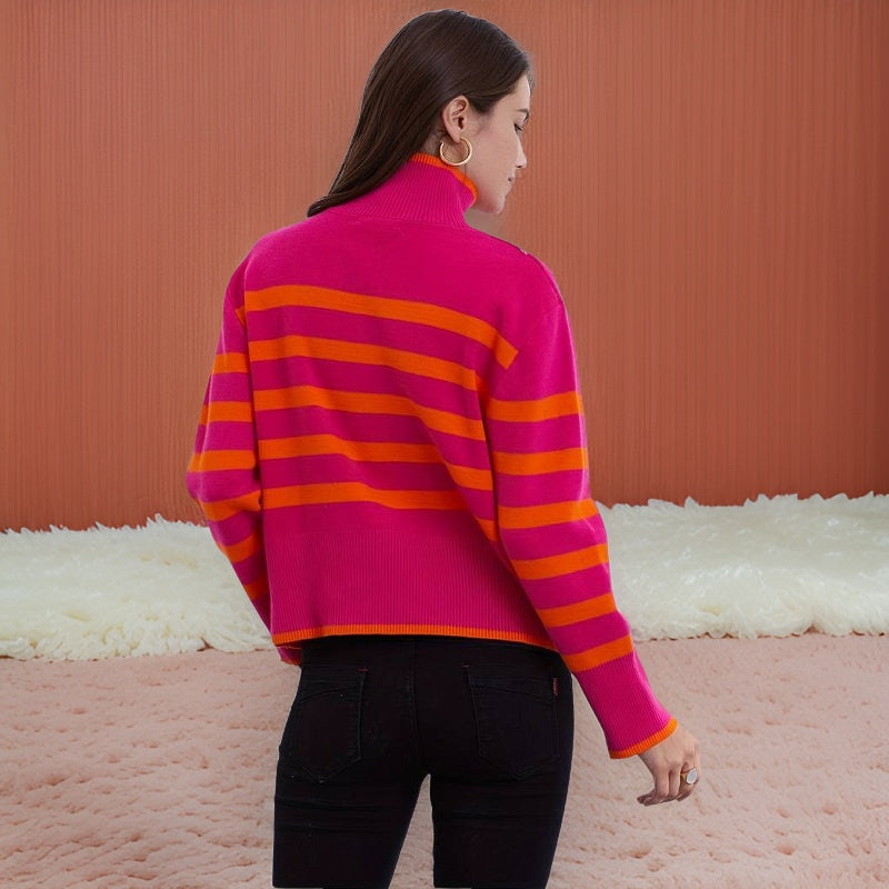 Levoire | Pull Col Roul Femmes Dans Le Style Classique