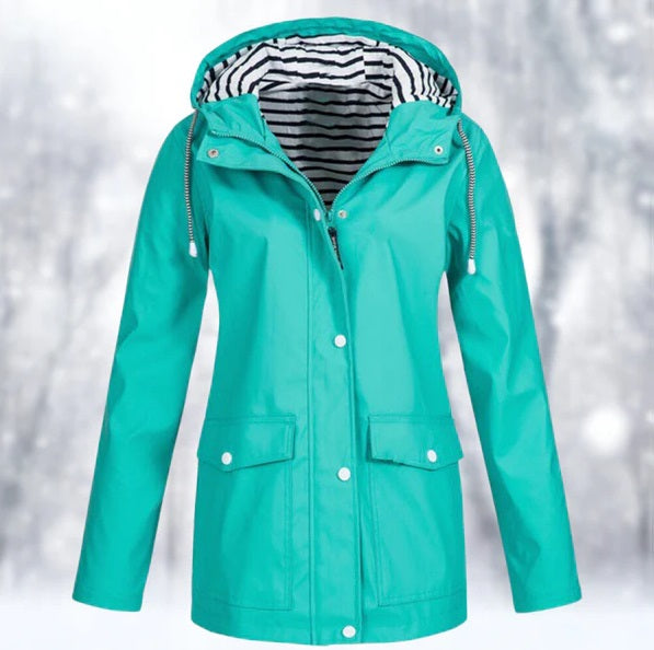Levoire | Veste Imperméable Pour Femme Turquoise