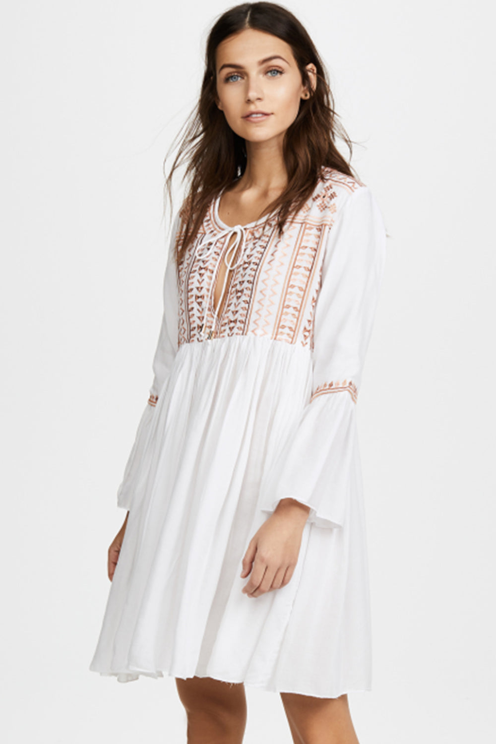 Levoire | Robe Deep-v brodée Couvrir