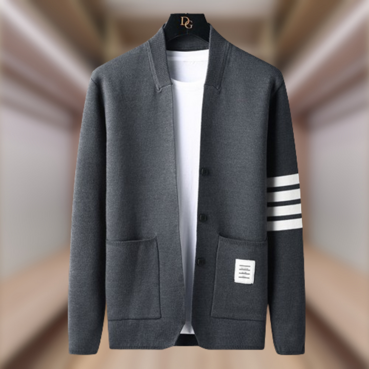 Levoire | Cardigan élégant et sportif Gris Foncé