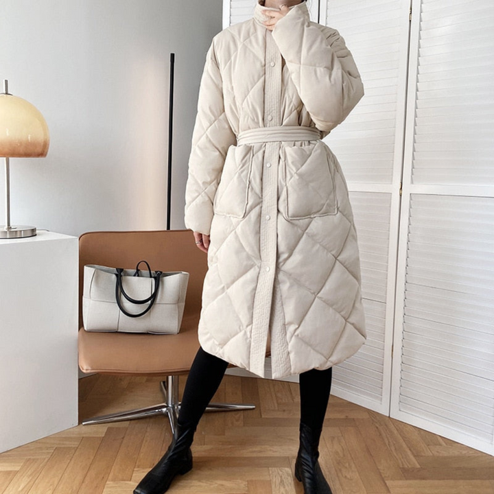 Levoire | Manteau Matelassé Pour Femmes Chaud Beige