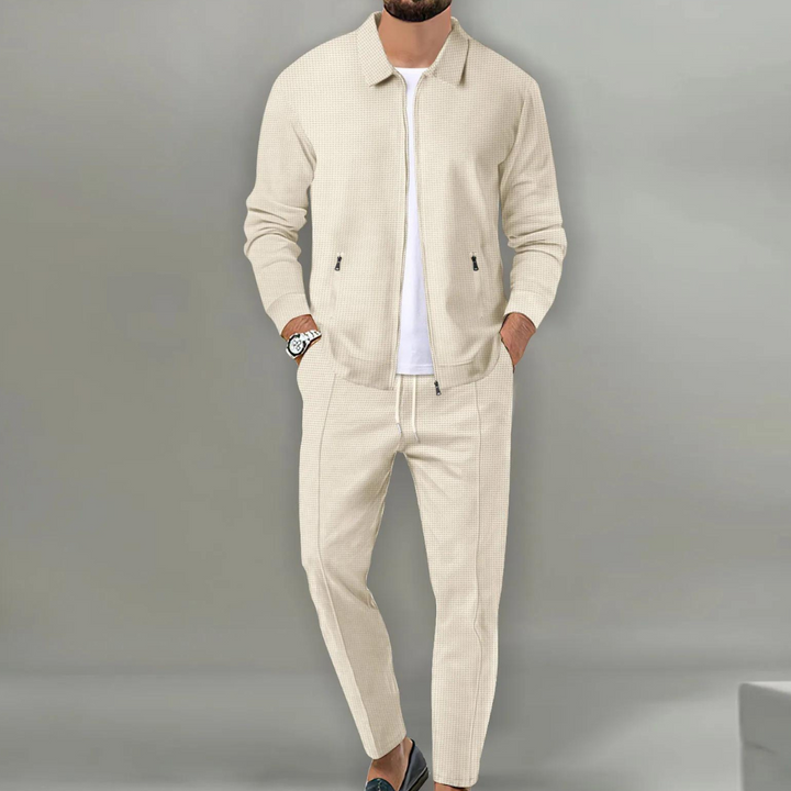 Levoire | Élégant Ensemble Deux Pièces Pour Hommes Beige