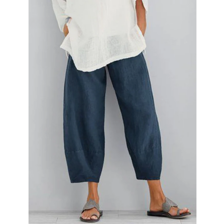 Levoire | Pantalons En Lin Bleu