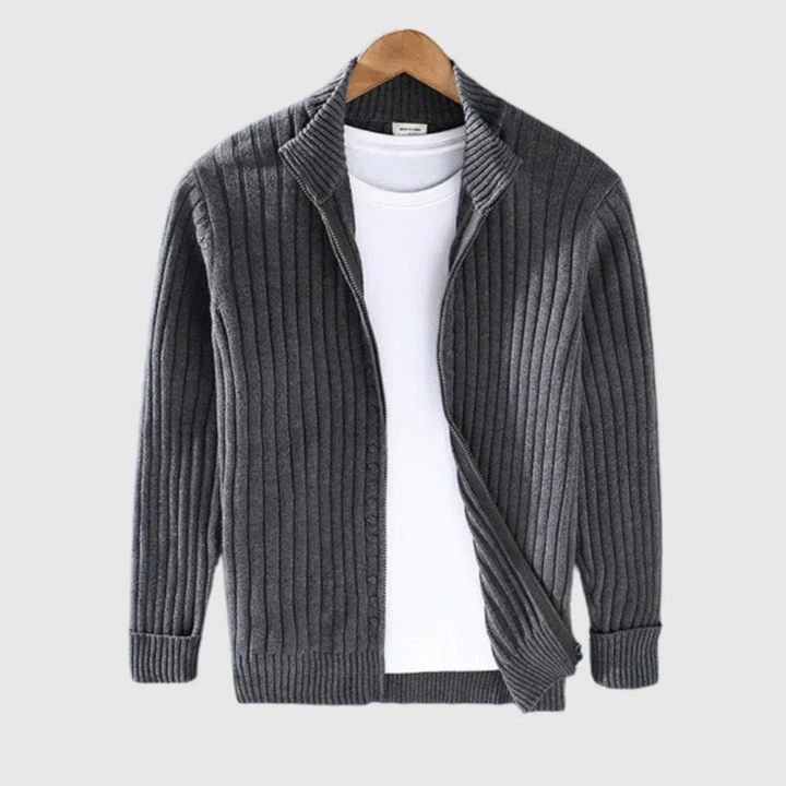 Levoire | Veste tricotée pour hommes chaude Gris