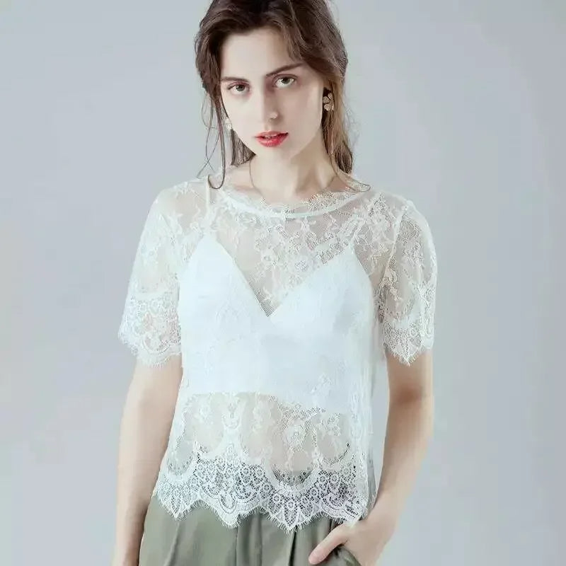 Levoire | Blouse - Été & Aéré Robe blanche à encolure O