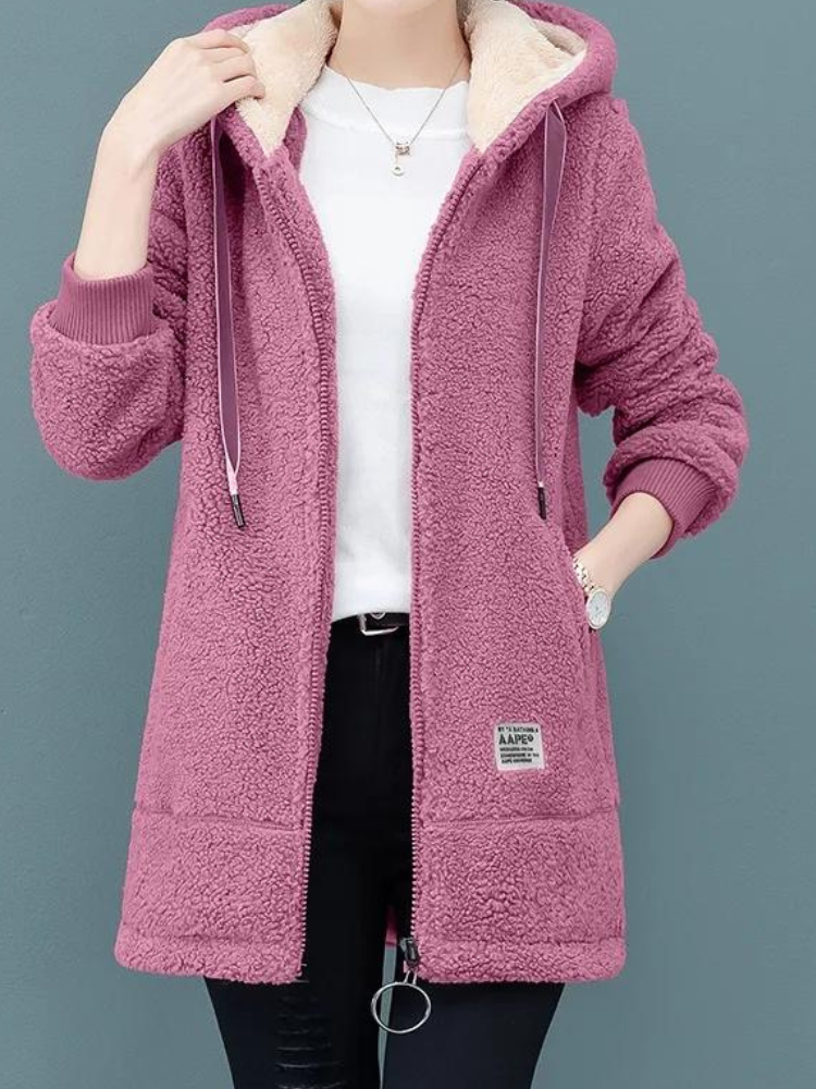 Levoire | Veste à capuche en polaire Rosa